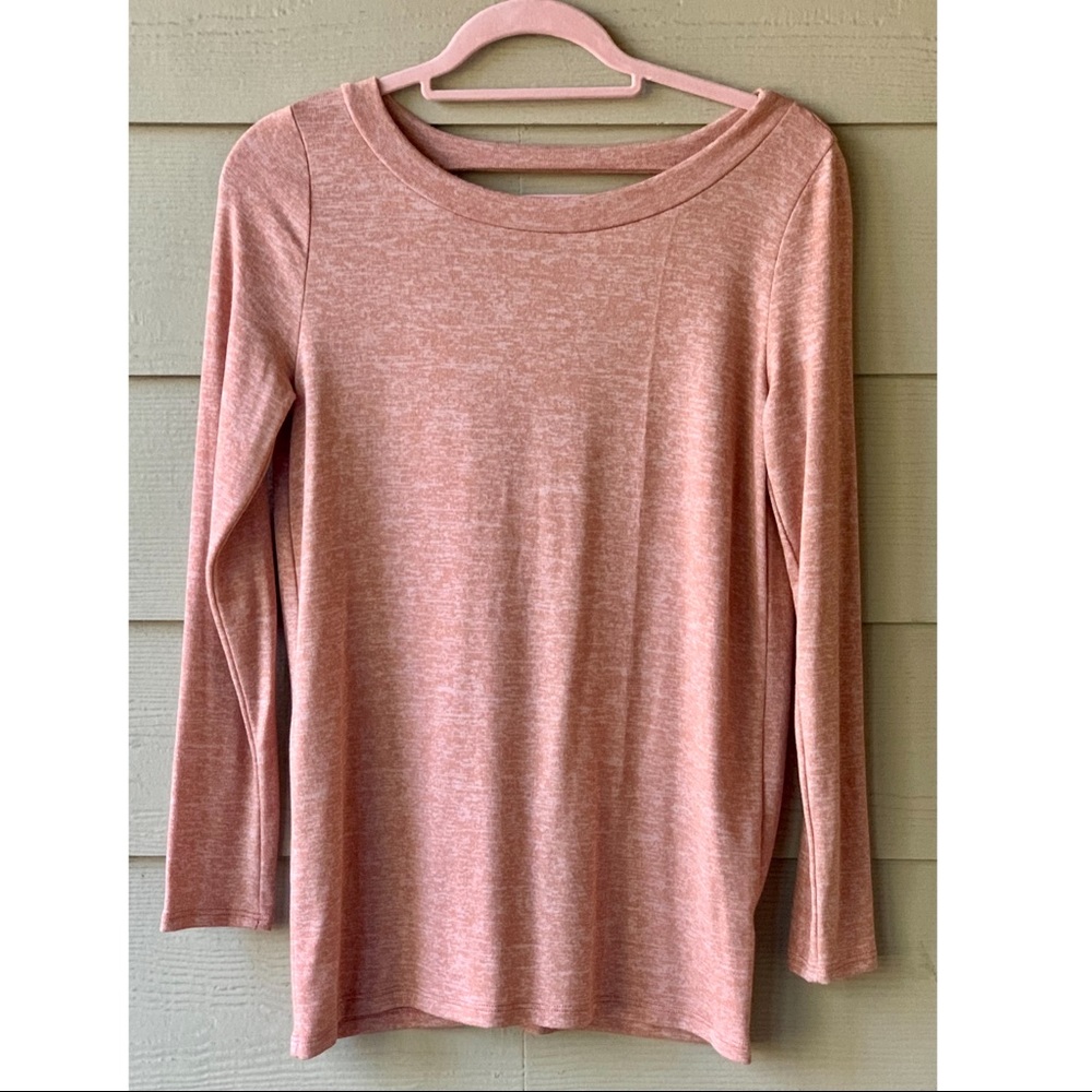 EUC Promesa Open Back Long Sleeve Knit Top